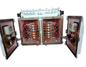 煤礦風(fēng)機(jī)用隔爆兼本質(zhì)安全型雙電源真空電磁起動(dòng)器系列QJZ4-2×200/1140(660、380）SF
